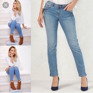 Lauren Conrad Embroidered Jeans